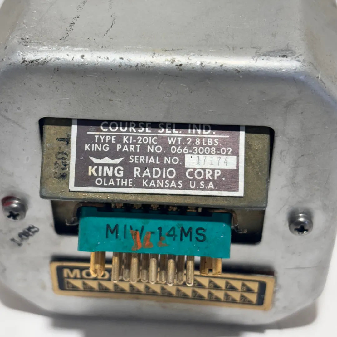 King KI-201C CDI Indicator | P/N 066-3008-02 | VOR/LOC | Preowned
