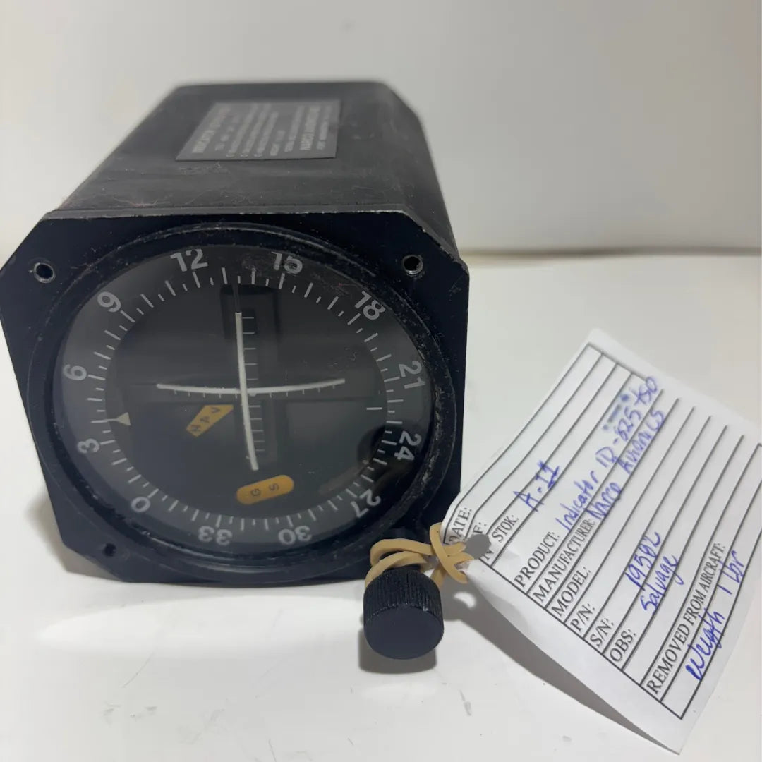 Narco ID-825 TSO VOR/LOC/GS Indicator | FAA Certified | 1 lb