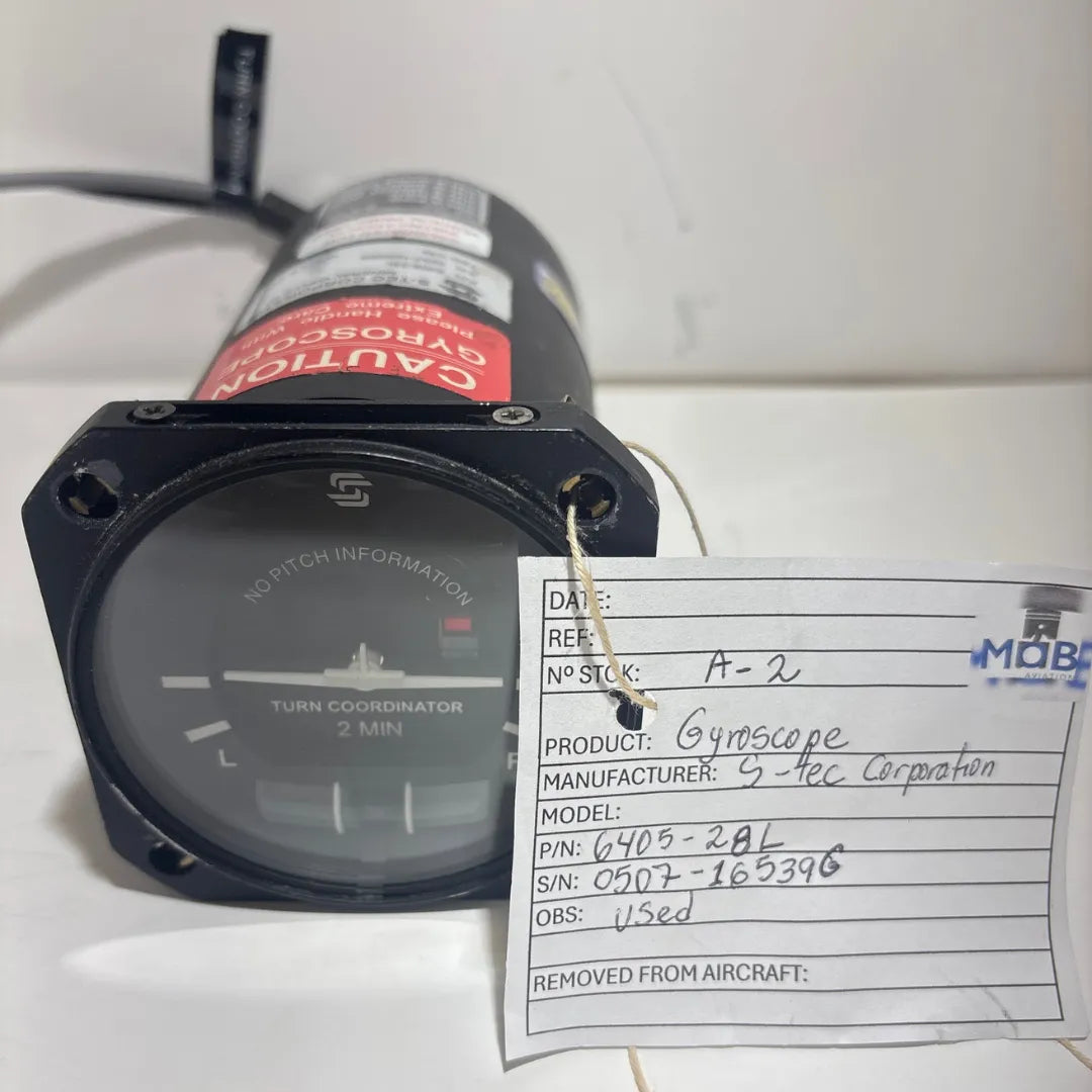 S-TEC 6405-28L Gyroscope | 28V DC | Turn Coordinator / Autopilot Component