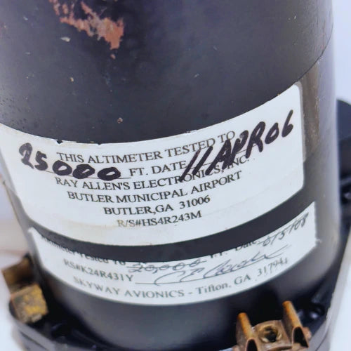 Aerosonic Altimeter 101627-01344 | TSO-C88 | 14-28V | -1000 to 27,000 ft