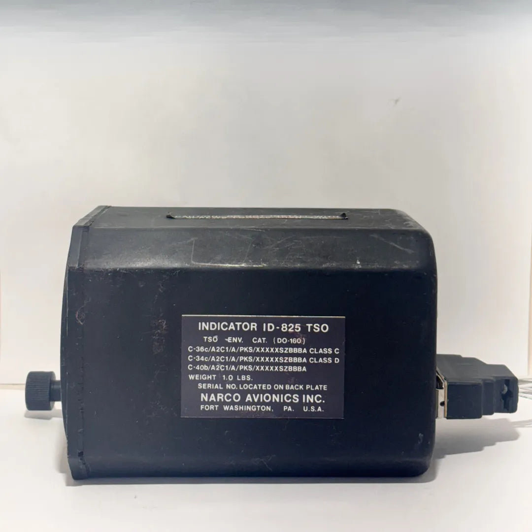Narco ID-825 TSO VOR/LOC/GS Indicator | FAA Certified | 1 lb