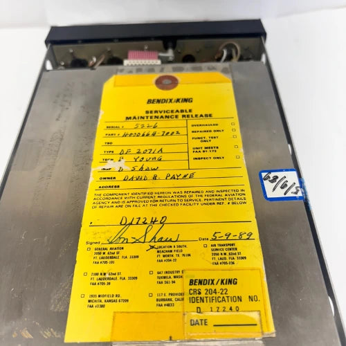 Bendix DF-2071A ADF Receiver | P/N 4000664-7002 | 14/28V | TSO-C41c Class A