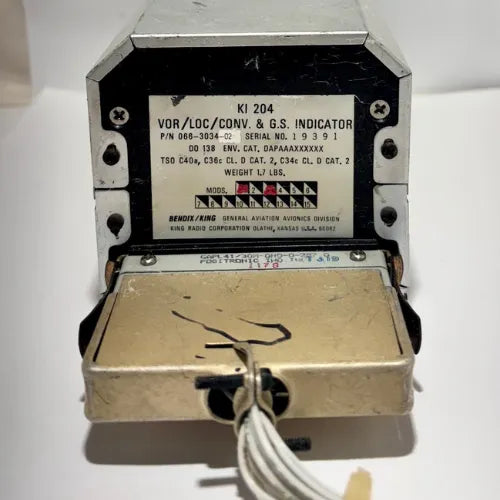 Bendix/King KI 204 VOR/LOC/GS Indicator | TSO Certified | 066-3034-02