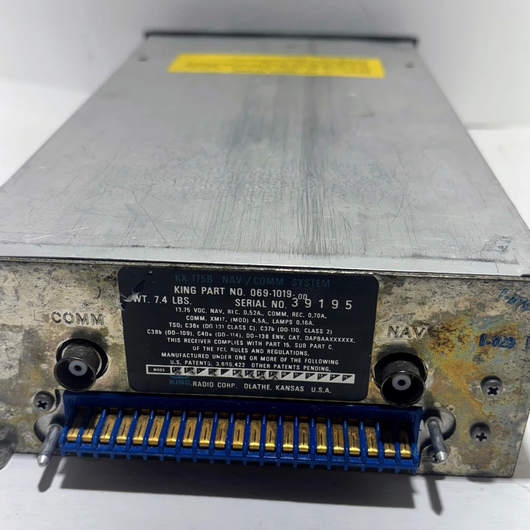 King KX 175B NAV/COMM System – Reliable Vintage Avionics for General Aviation | P/N: 069-1019-00