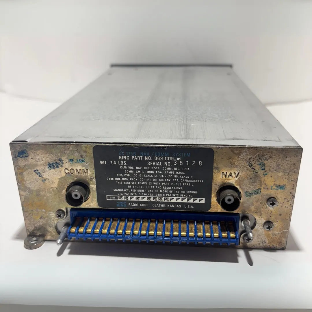 King KX-175B NAV/COMM | P/N 069-1019-00 | 720 COMM / 200 NAV Channels