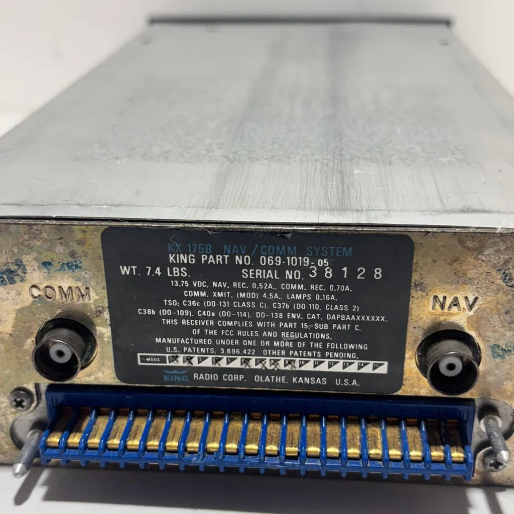King KX-175B NAV/COMM | P/N 069-1019-00 | 720 COMM / 200 NAV Channels