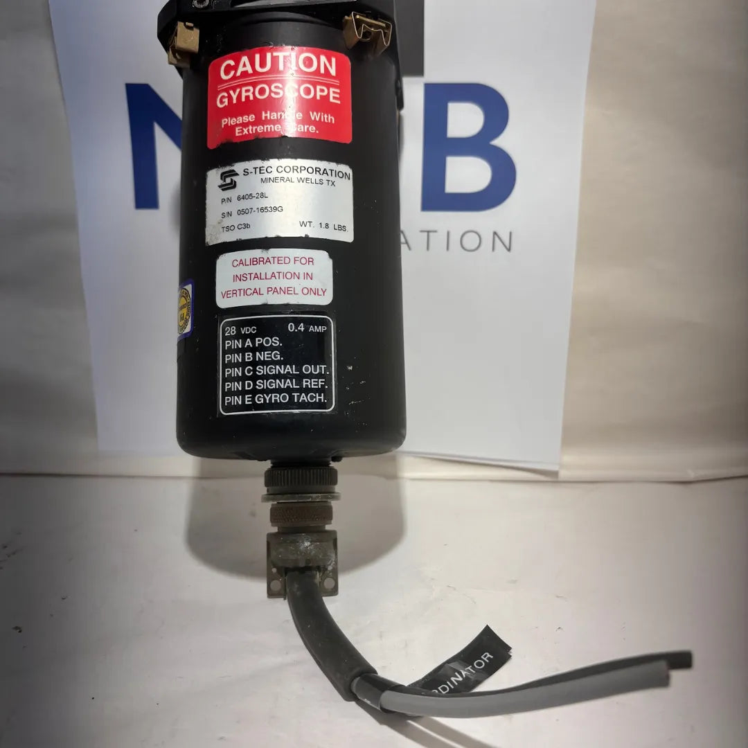 S-TEC 6405-28L Gyroscope | 28V DC | Turn Coordinator / Autopilot Component